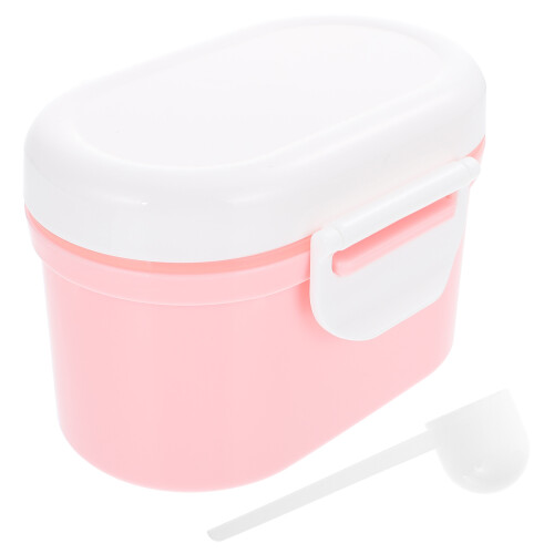 2Pièces Conteneur Poudre Lait Bébé Rose PP Étanche 2