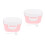 2Pièces Conteneur Poudre Lait Bébé Rose PP Étanche 4