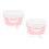 2Pièces Conteneur Poudre Lait Bébé Rose PP Étanche 8