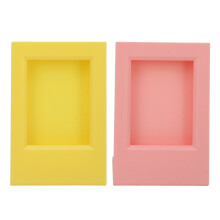 Cornice portafoto portatile e versatile per Instax7+, squisita mini cornice portafoto in acrilico da 3 pollici con design inclinato e supporto per