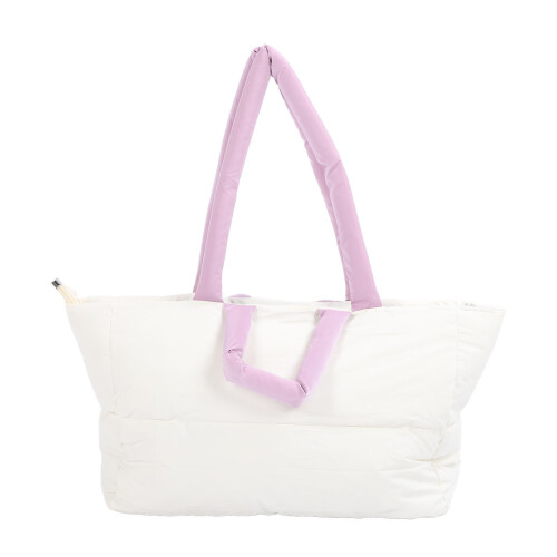 Γυναικεία τσάντα Tote Puffer με ρυθμιζόμενο ιμάντα ώμου, ελαφριά καπιτονέ σχεδίαση με