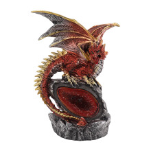 Dekorácia do domácnosti alebo kancelárie s mýtickým nádychom, vysoko kvalitná soška draka pre zbierku fantasy figúrok, zberateľská