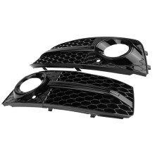 Tågelygtegrilldæksel til Audi A4B8, RS4Style nedre frontgrill med blank sort finish, nem montering, holdbar beklædning for forbedret ydre