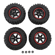 12 mm zeskantnaaf voor 1,9 inch rock crawler, RC-banden met duurzaam profiel, schokbestendig, 6 gaten, rubberen banden, plastic velg, schuimrubberen