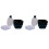 2Pcs Blue Painting Tool Bucket Lightweight Multifunction Pen Holder 2