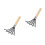 2Pcs Black Clam Rake with Wooden Handle and Net Design for Shellfish 4