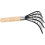 2Pcs Black Clam Rake with Wooden Handle and Net Design for Shellfish 10