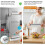 Magnetic Plastic Wrap Dispenser with Slide Cutter White ABS 2