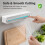 Magnetic Plastic Wrap Dispenser with Slide Cutter White ABS 4