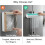 Magnetic Plastic Wrap Dispenser with Slide Cutter White ABS 5