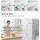 Magnetic Plastic Wrap Dispenser with Slide Cutter White ABS 6