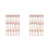 2Ensembles Mini Couverts Jetables Rose Gold En Ps Pour Décor Festif 4