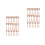 2Ensembles Mini Couverts Jetables Rose Gold En Ps Pour Décor Festif 6