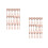 2Ensembles Mini Couverts Jetables Rose Gold En Ps Pour Décor Festif 8