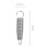 2Pcs Compact Metal Drum Tension Springs for Drum Pedal Silver Durable Performance 8