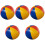5Pièces Ballons Gonflables PVC Multi Couleurs Pour Enfants 4