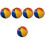 5Pièces Ballons Gonflables PVC Multi Couleurs Pour Enfants 5