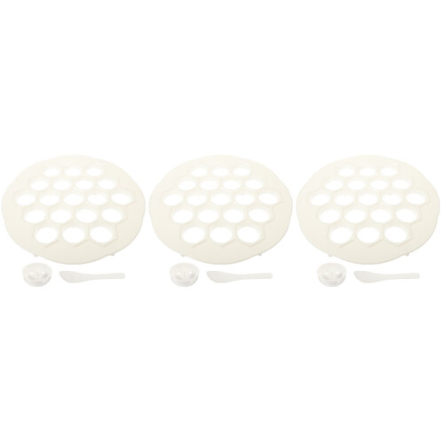 3Sets White Dumpling Maker Mold Multi-Hole for Home Kitchen Use 2