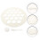 3Sets White Dumpling Maker Mold Multi-Hole for Home Kitchen Use 9