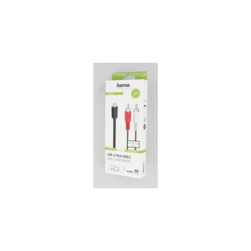 Hama Câble audio - HAMA - USB-C vers RCA mâle - 1,50 m - Stéréo - Blindage renforcé 1