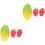 6St Kindvriendelijke Simulatie Fruit Percussie Instrumenten Set 2