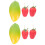 6St Kindvriendelijke Simulatie Fruit Percussie Instrumenten Set 4