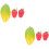 6St Kindvriendelijke Simulatie Fruit Percussie Instrumenten Set 5