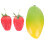 6St Kindvriendelijke Simulatie Fruit Percussie Instrumenten Set 7