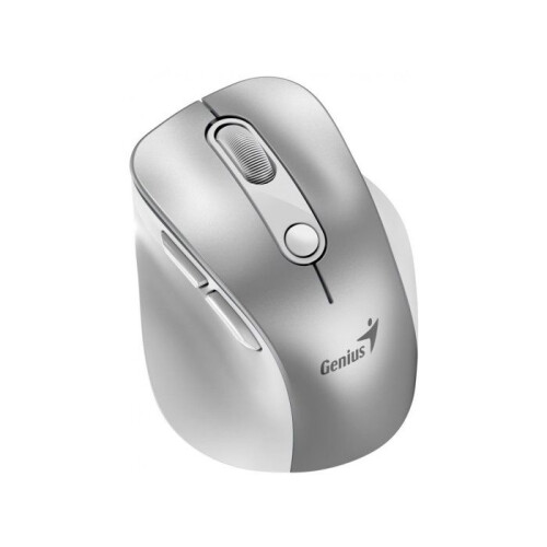 Mouse Genius sem fio Bluetooth recarregável Mini Ergo 9000S Pro prata 1