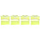 4Sets Bright Color Hard Hat Sun Shade with Reflective Neck Guard 3