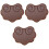 3Pcs Flexible Brown Erhu Mute for Quiet Home Practice Accessory 2