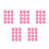 60Pcs Rose Floating Party Candles Smokeless 6