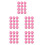 60Pcs Rose Floating Party Candles Smokeless 8