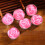 60Pcs Rose Floating Party Candles Smokeless 9