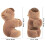 3St Plush Slap Bracelet Chocolade Dieren Huggers 2