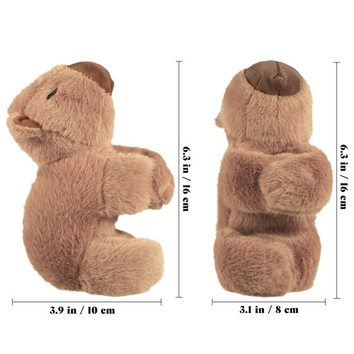 3St Plush Slap Bracelet Chocolade Dieren Huggers 1