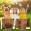3St Plush Slap Bracelet Chocolade Dieren Huggers 6