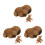 3St Plush Slap Bracelet Chocolade Dieren Huggers 8