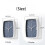 Modern living room rectangular clock with silent and simple battery power 2