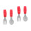 2Ensembles Bébé Acier Inoxydable Rouge Fourchette 4