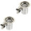 2Pcs Silver Metal Tea Filter Insert Practical Home Tea Accessories 2
