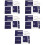 5Sets Durable DIY Bag Material Dark Blue PU Craft Supplies 7