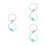 3Sets Assorted Color Lyre Nylon Strings Kit Stable Sound Lyre Parts 10