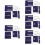 5Sets Durable DIY Bag Material Dark Blue PU Craft Supplies 10