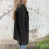 Women's Long Sleeve Classic Draped Open Front Lightweight Blazer Black, M 8