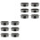 12Pcs Nylon Desk Wire Hole Covers Cable Caps for Computer Tables 3