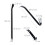 3-Piece Crowbar Set - Hardened Steel, Nail Pulling 3