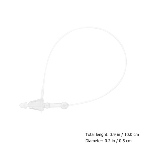 2St Plastic Label Snaps Wit Voor Kleding En Cadeau Ophangers 2