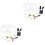 8Pcs Assorted Color Angel Eyes Headlights Low Power Consumption 3