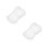 2St Plastic Label Snaps Wit Voor Kleding En Cadeau Ophangers 9